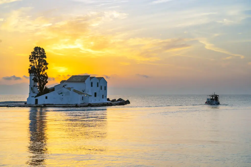 Corfu island vlacherna monastery