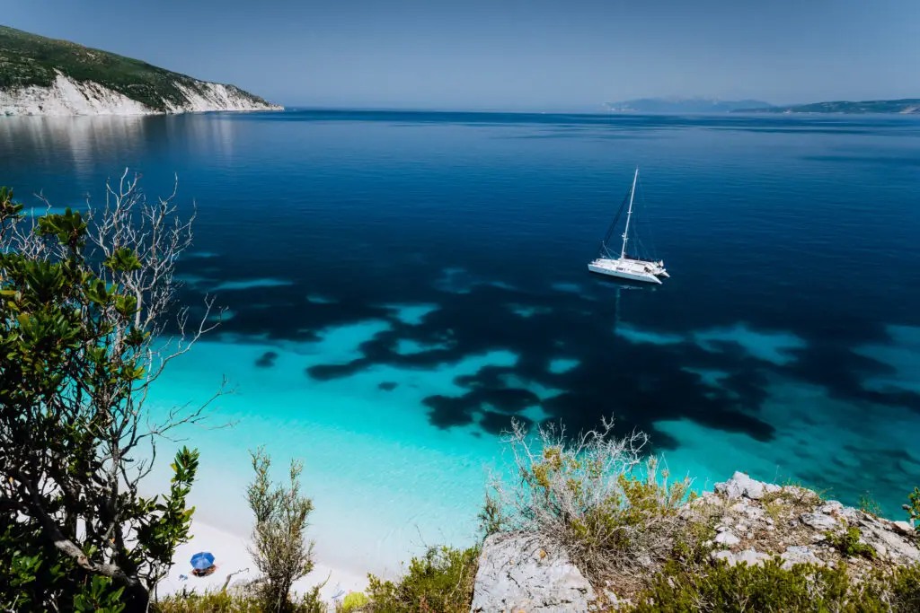 Fteri beach, Kefalonia, Greece.