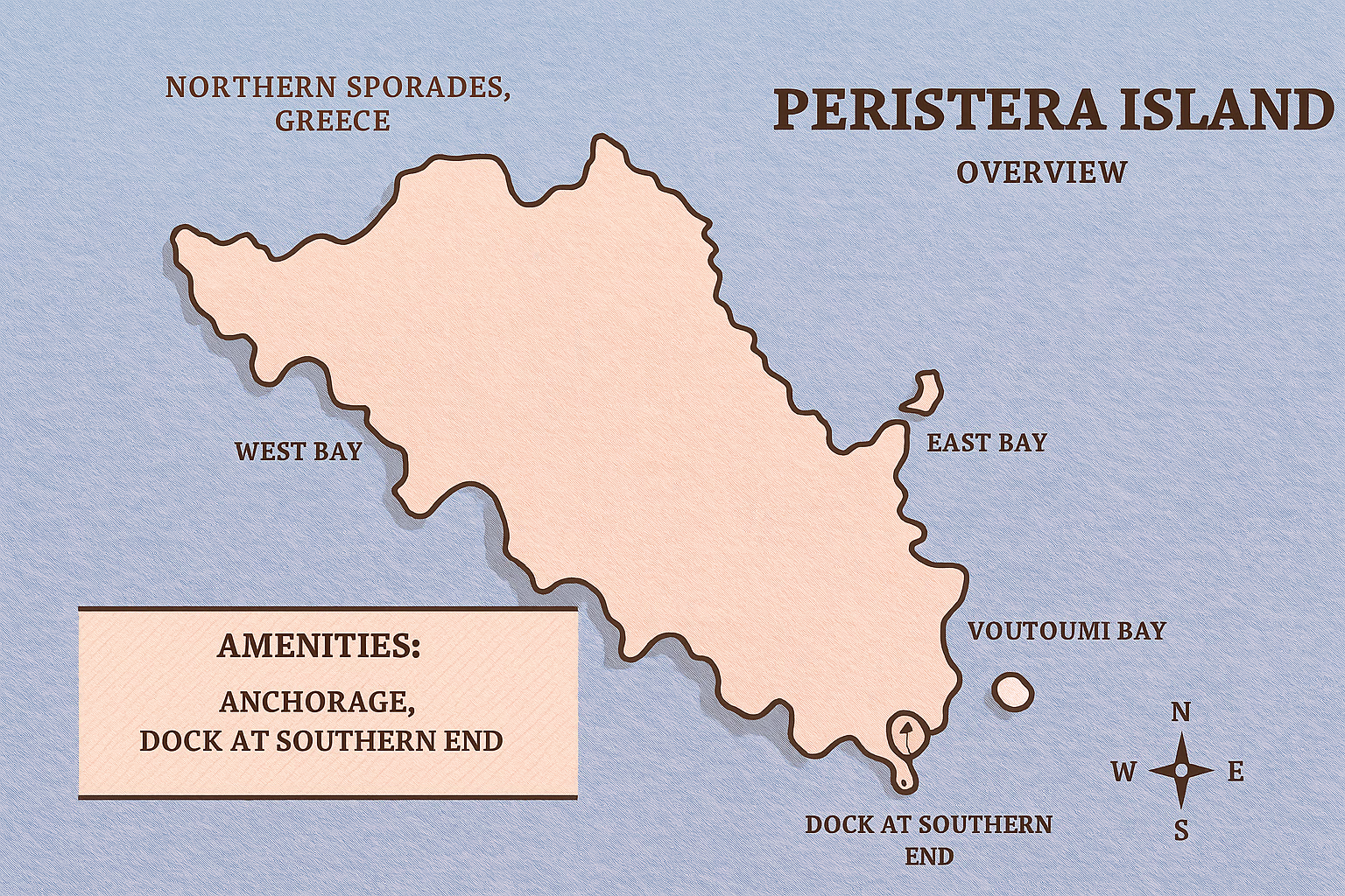 Peristera Island – Map preview