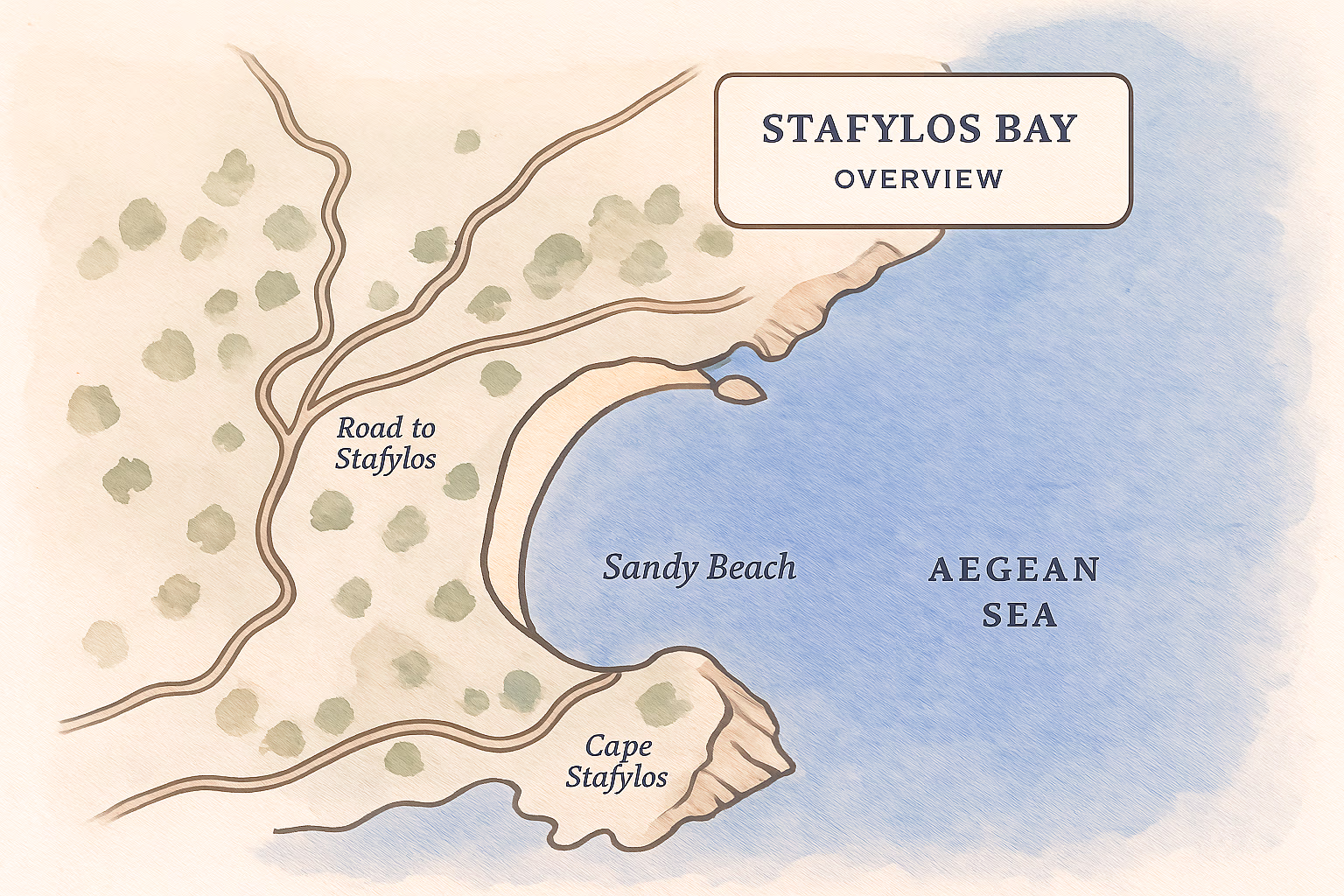 Stafylos Bay – Map preview