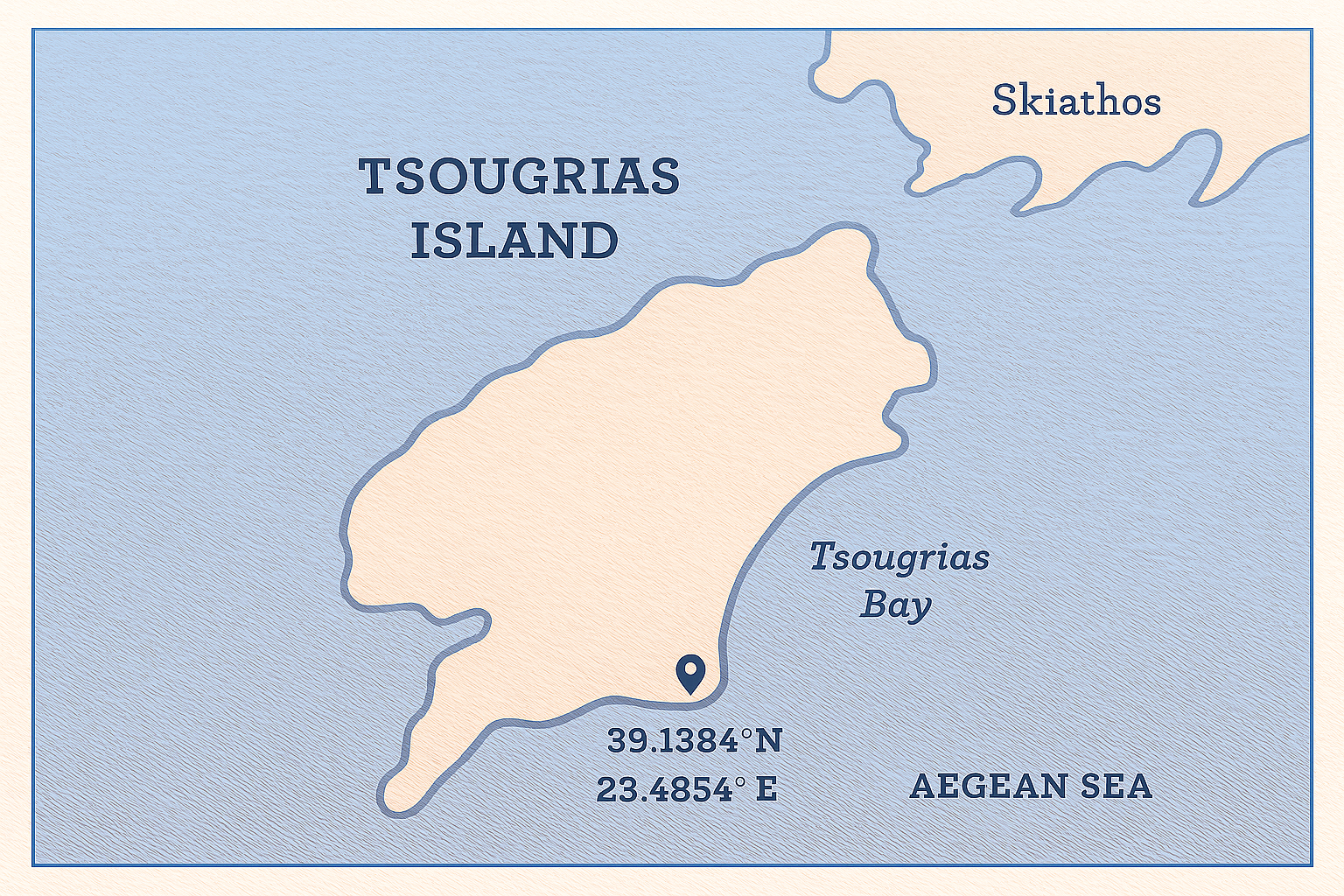 Tsougrias Island – Map preview