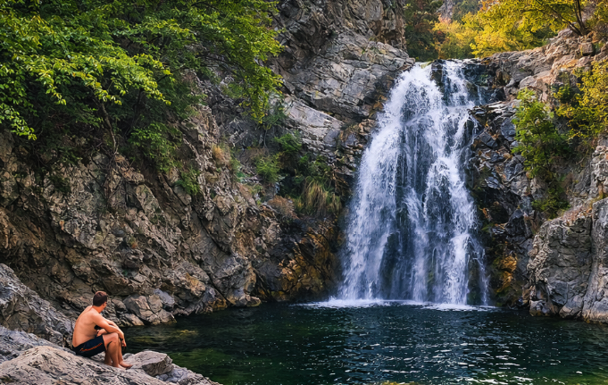 Samothraki island waterfalls